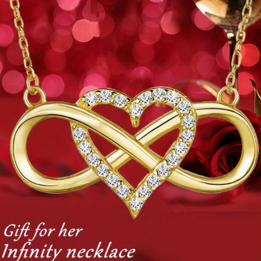 Eternal Splendor Gold Heart Necklace